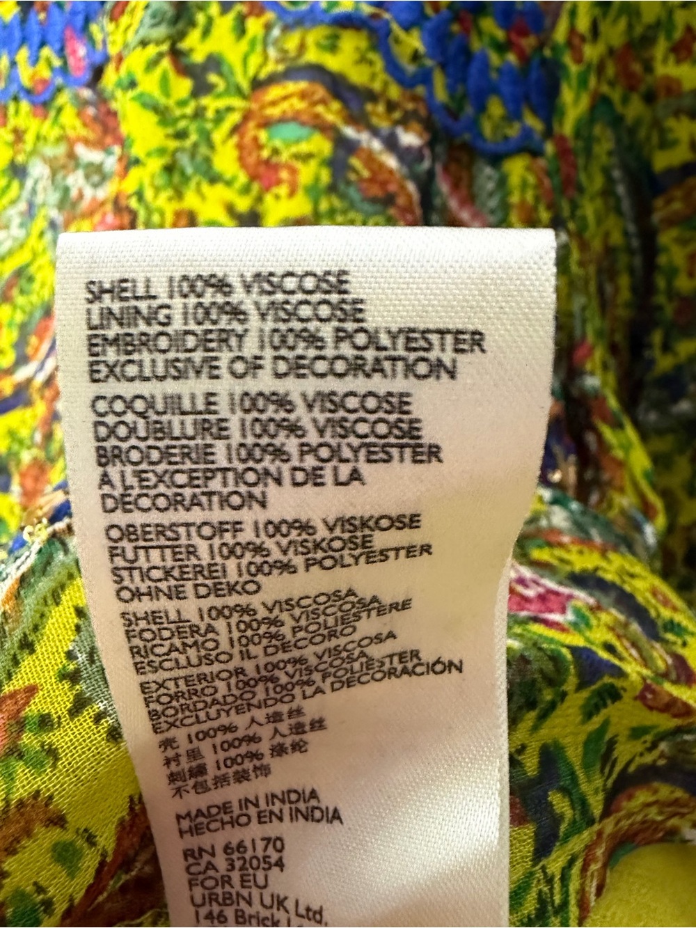 Anthropologie Beaded Priya Blouse Printed Green Size Large *388 - Picture 11 of 14